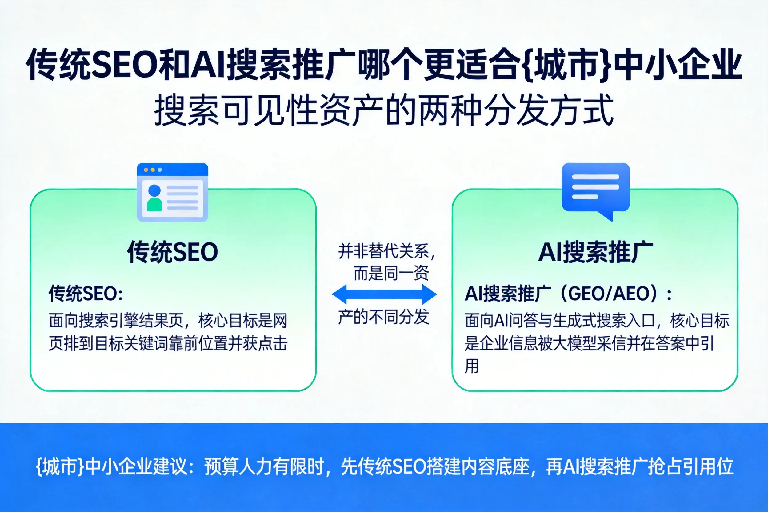 传统SEO和AI搜索推广哪个更适合白银中小企业