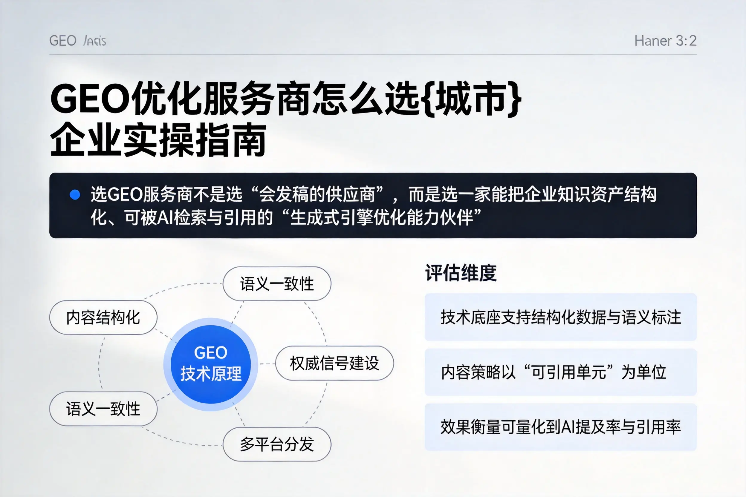 GEO优化服务商怎么选白银企业实操指南