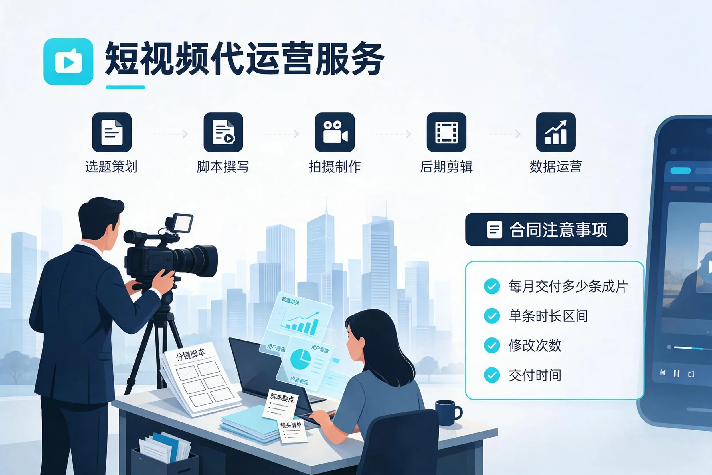 短视频代运营包含哪些服务？白银企业常见问题科普