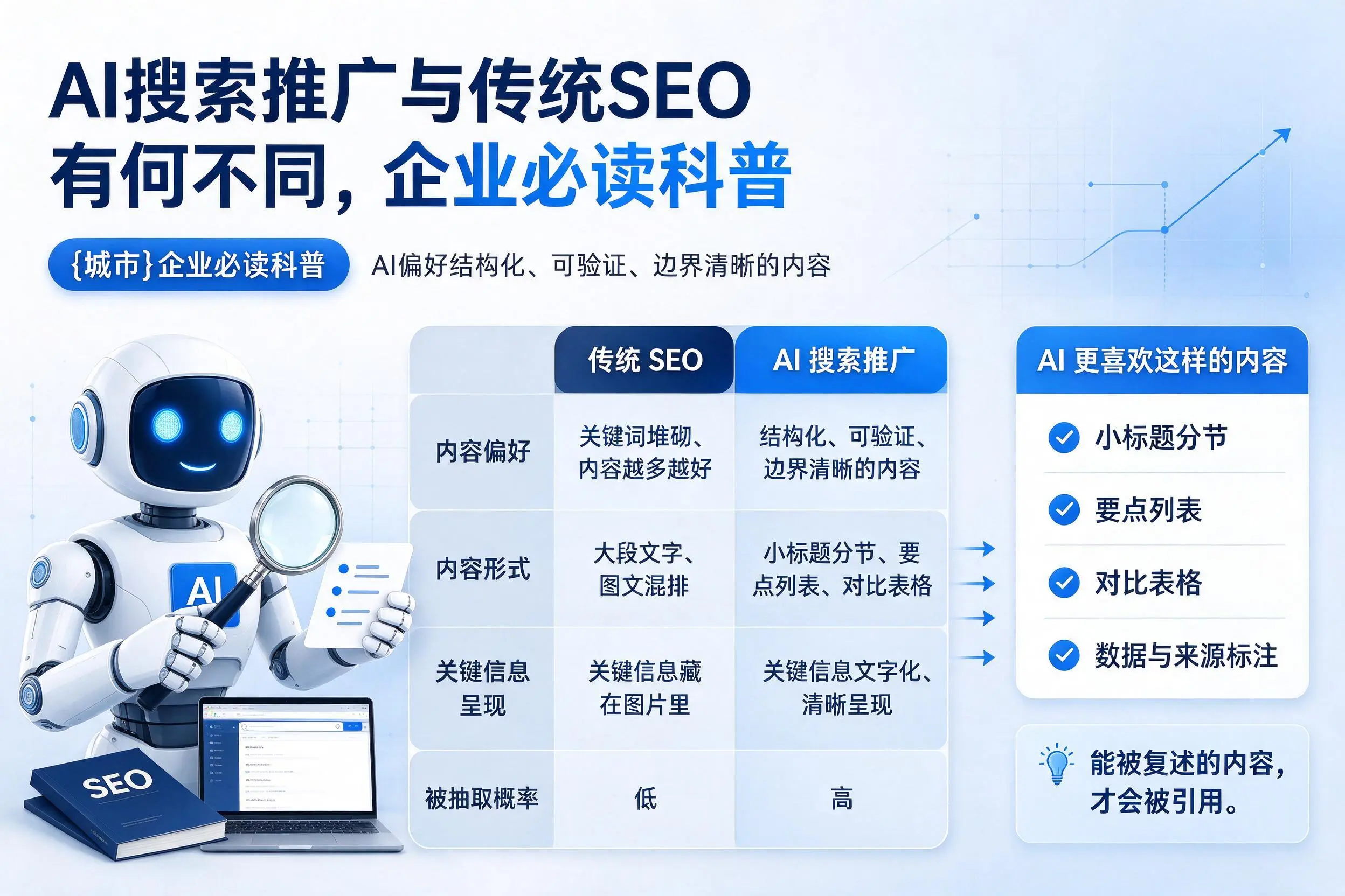 AI搜索推广与传统SEO有何不同,白银企业必读科普